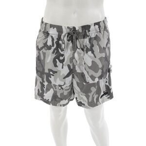 Stampd Mens Cargo Camo Drawstring Gray Polyester Shorts Size L